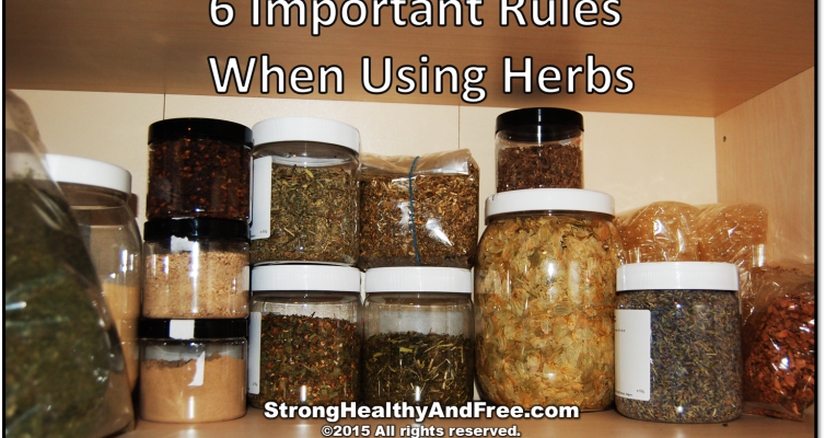 6 important rules of using herbs
