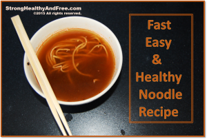 Learn how to make your own healthy noodles with this fast and easy recipe!