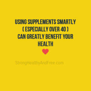Supplements can be good for you