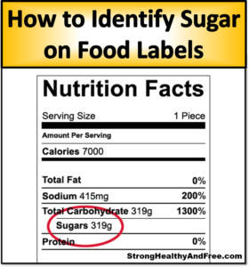 In this article I reveal what to look for in food labels in order to identify healthy and unhealthy sugars and I share my personal healthier recommendations