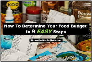 Guide: How to determine your food budget in 9 easy steps! #health #foodbudget