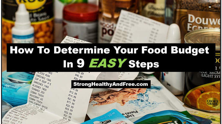Guide: How to determine your food budget in 9 easy steps! #health #foodbudget